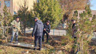 Түркістан облысы білім басқармасы 31.10.2024 жылғы №25/6295 хатына сәйкес « Таза Қазақстан»  экологиялық акциясы аясында Отырар ауданы білім бөліміне қарасты &quot;Көкмардан жалпы білім беретін мектеп&quot; коммуналдық мемлекеттік мекемесінің ұжымы сенбілікке қатыс